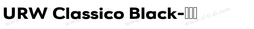URW Classico Black字体转换